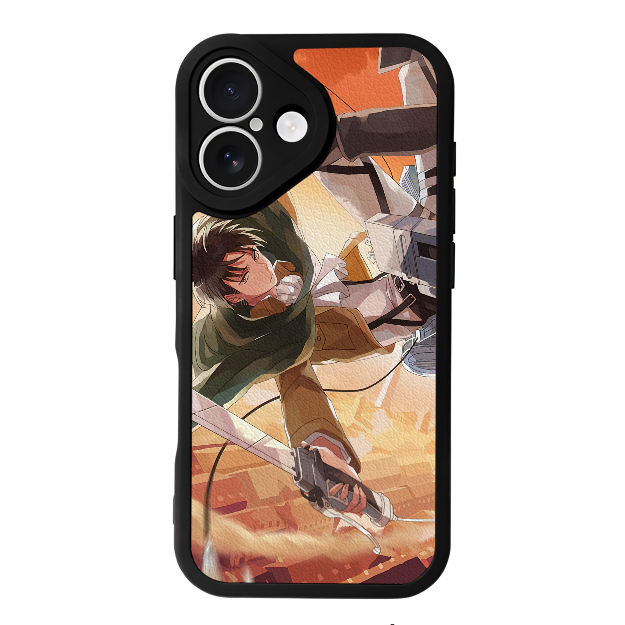（画像用） 進撃の巨人 Attack on Titan 【iPhone 16シリーズ対応】シリコンスマホケース（レザー調） 材質：シリコン